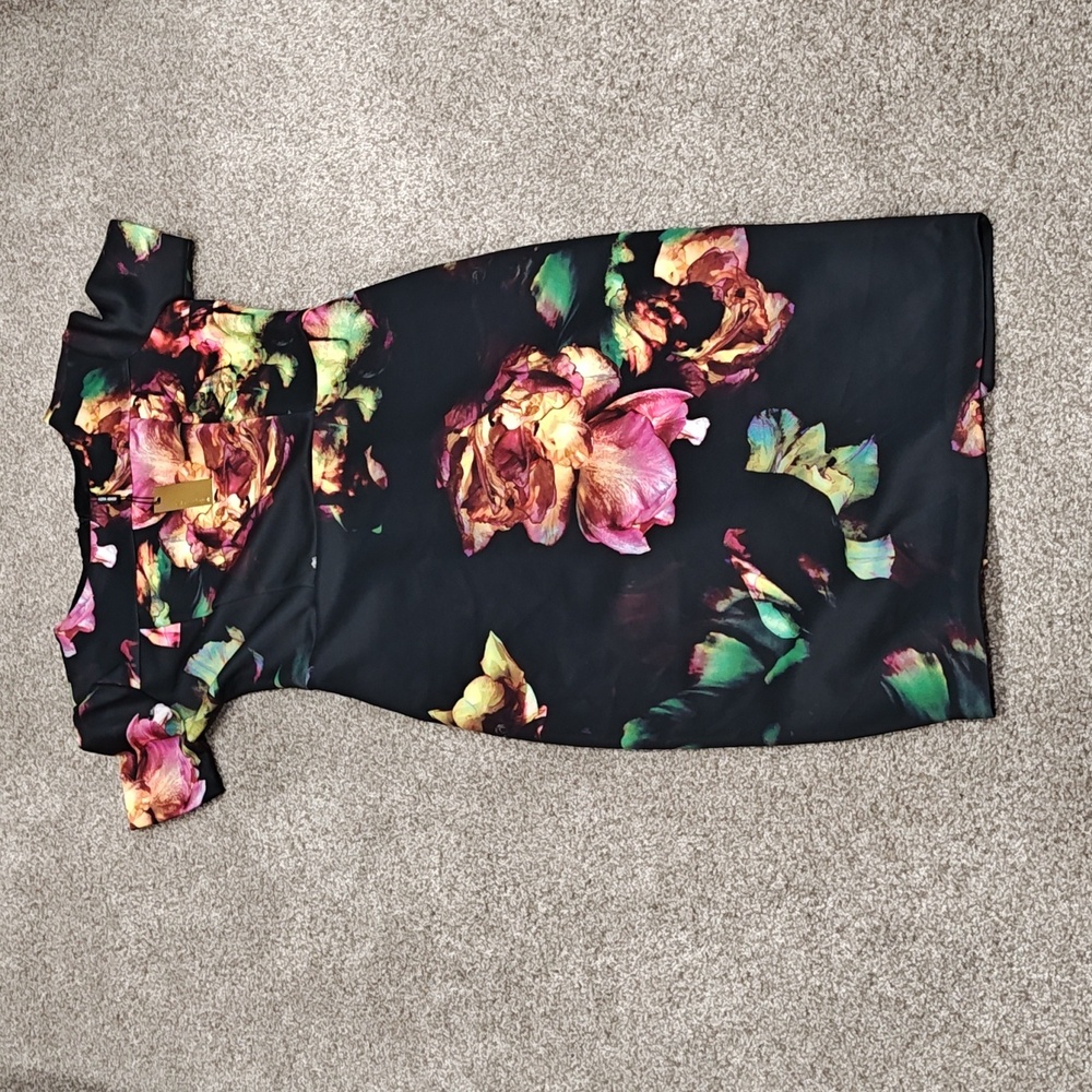 NWT Alexia Admor Enchanted Garden Floral Scuba Sheath Dress, Sz Small